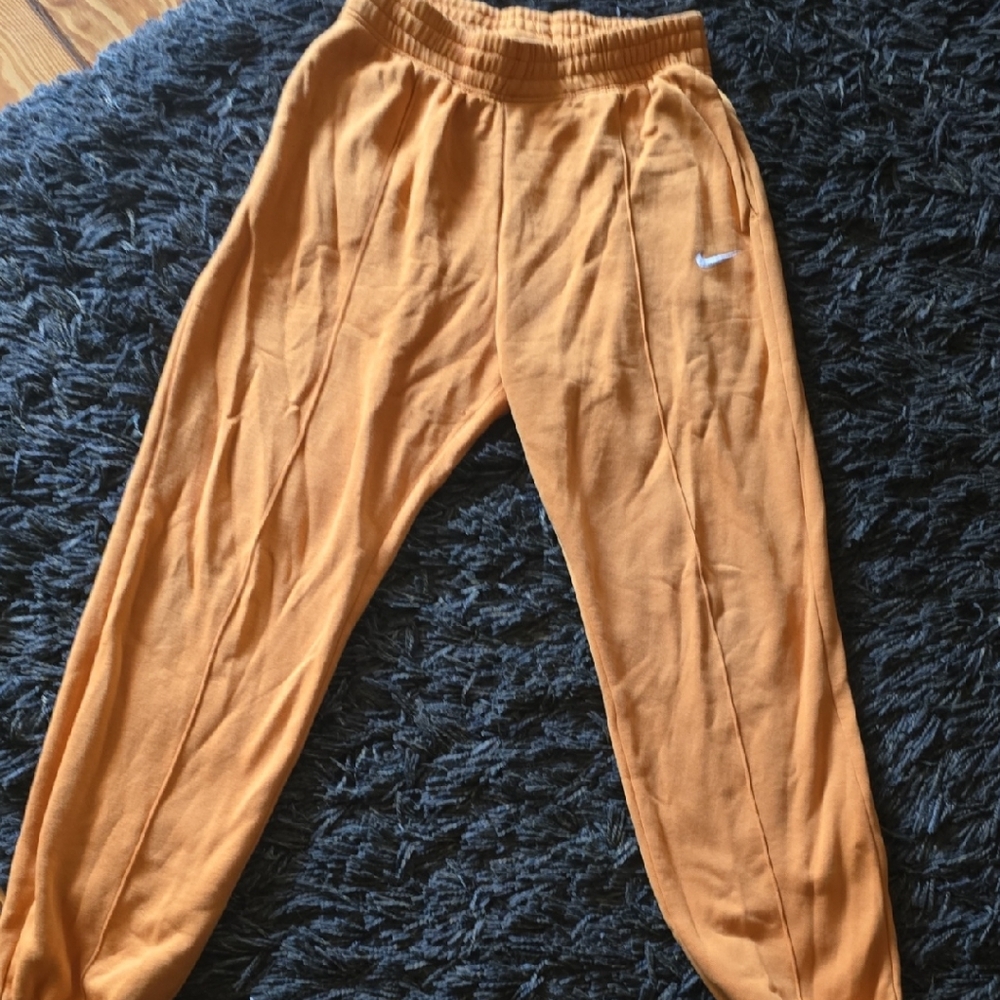 Nike Mens Bright Orange Sweatpants Size Small